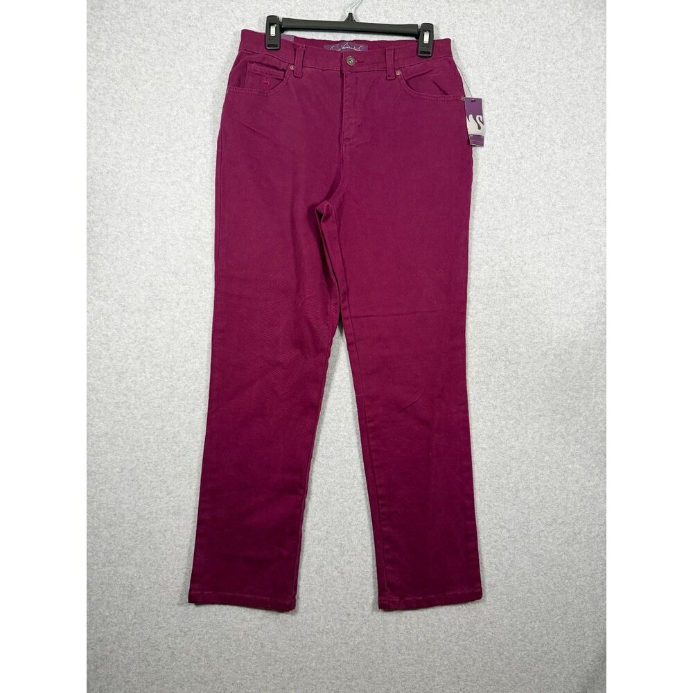 Gloria Vanderbilt NWT Women's 8 Short Purple Wine Ultra Stretch Pants 3843